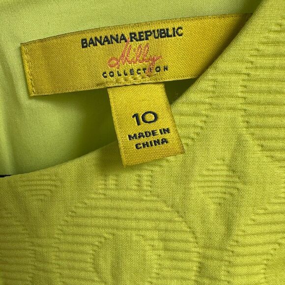 2/$30 Banana Republic Milly Collection Sheath Dress Womens 10 Sundress Resort - Picture 5 of 14